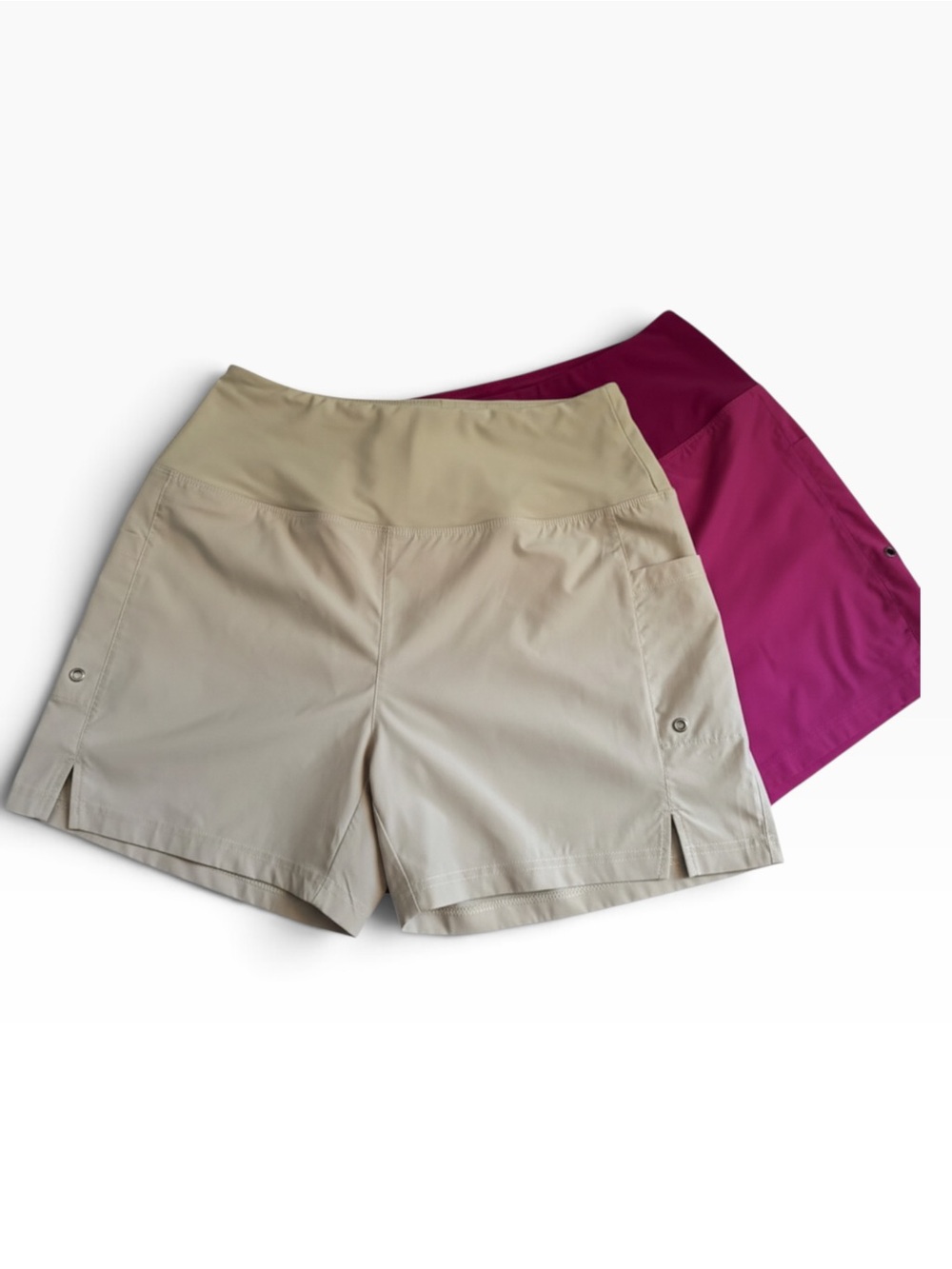 2-Pack Gradual Athletic Shorts | Size L | Pink & Tan | Like New Condition